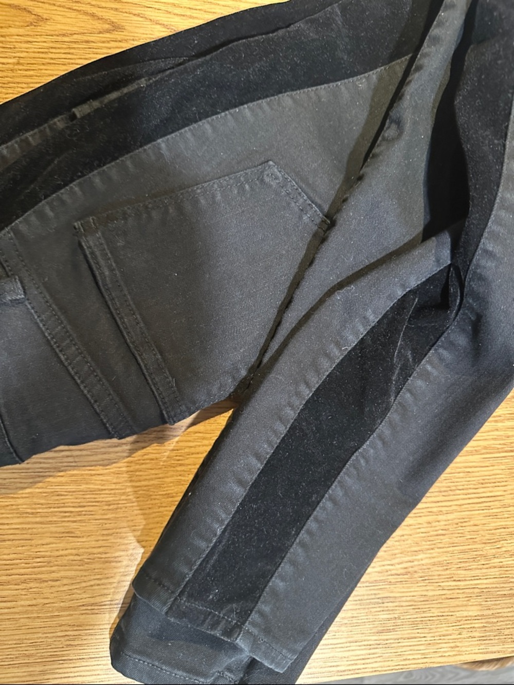 Madewell Black Jeans with Velvet Side Stripe - Picture 7 of 7
